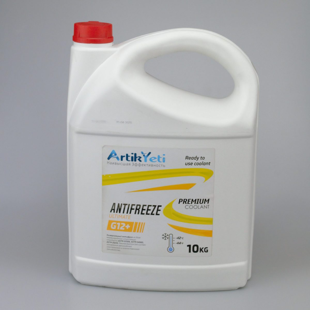 Узнать цену на антифриз -ArtikYeti Antifreeze Ultimate G12+ желтый 10кг