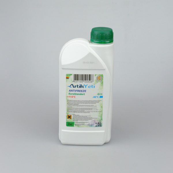 Антифриз зеленый цена - ArtikYeti Antifreeze Euro Standart G11 зеленый 1кг