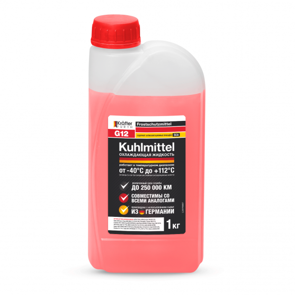KRAFTER FURTH Антифриз G12 красный 1кг