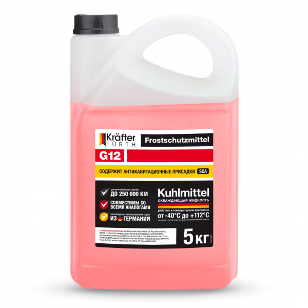 KRAFTER FURTH Антифриз G12 красный 5кг