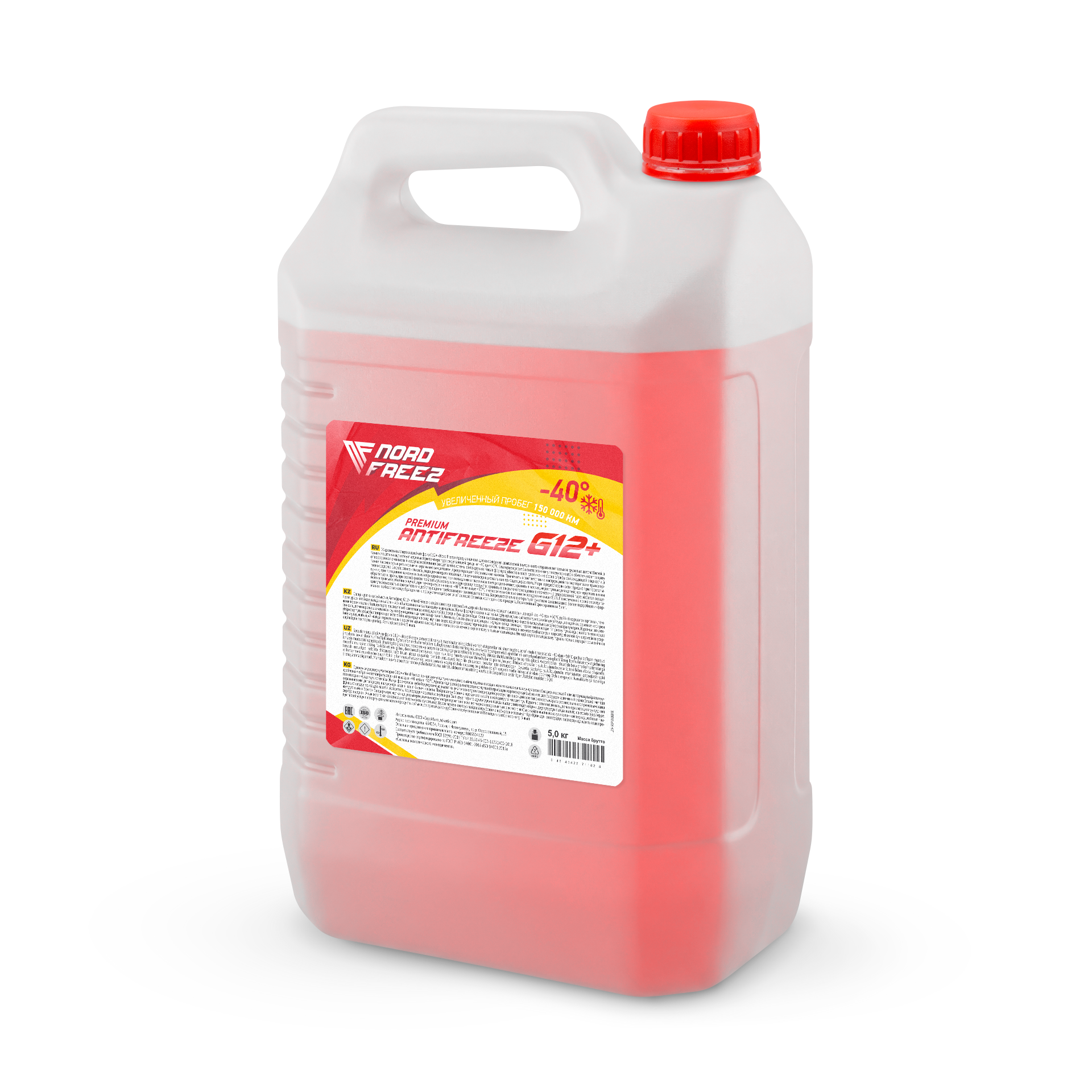 NORD FREEZ Антифриз G12 красный 5 кг NORD FREEZ Антифриз G12 красный 5 кг