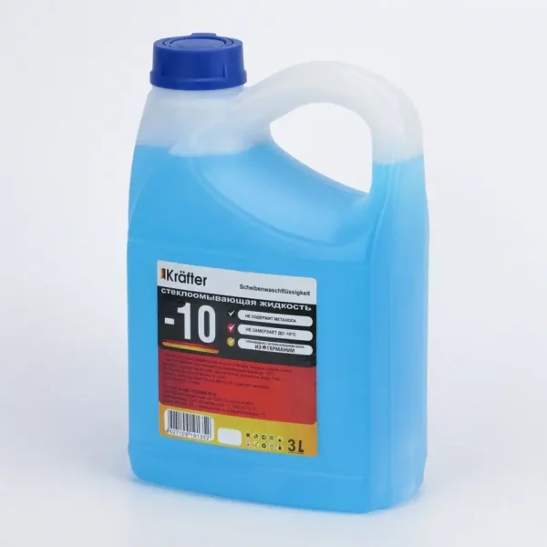 Жидкость стеклоомывающая зимняя "KRAFTER FURTH - 10" 3 л