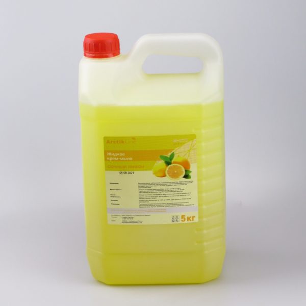 жидкое мыло в 5 литровых купить - Жидкое крем-мыло "М-070" 5кг лимон