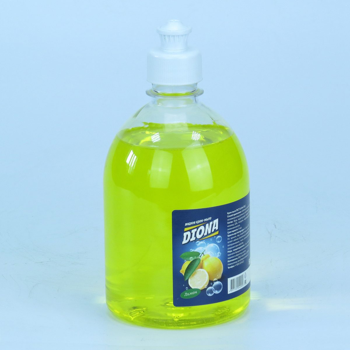 Жидкое крем-мыло Diona лимон ПЭТ 500мл(пуш-пул)