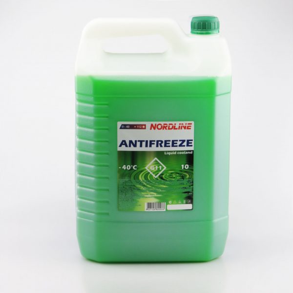 Антифриз 10 литров - NORDLINE Антифриз G11 зеленый 10 кг