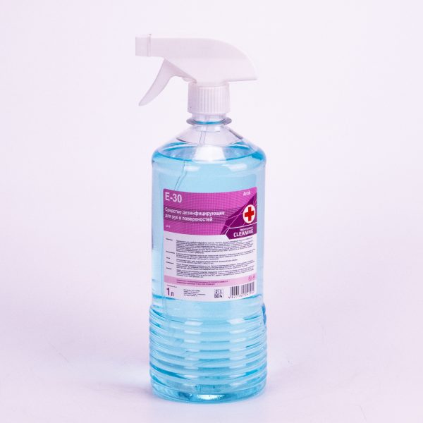 Средство дезинфицирующее для рук и поверхностей E-30 ПЭТ 1л (триггер) /6шт/378шт