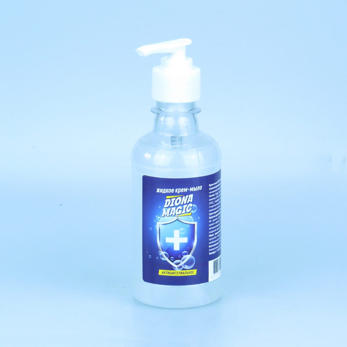 Жидкое крем-мыло DIONA MAGIC антибактериальное ПЭТ 250мл (дозатор)