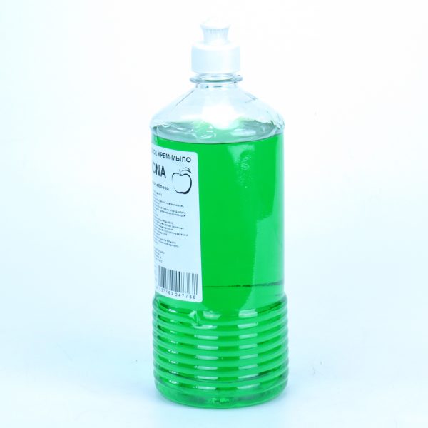 Жидкое крем-мыло Diona зеленое яблоко ПЭТ 1л (пуш-пул)