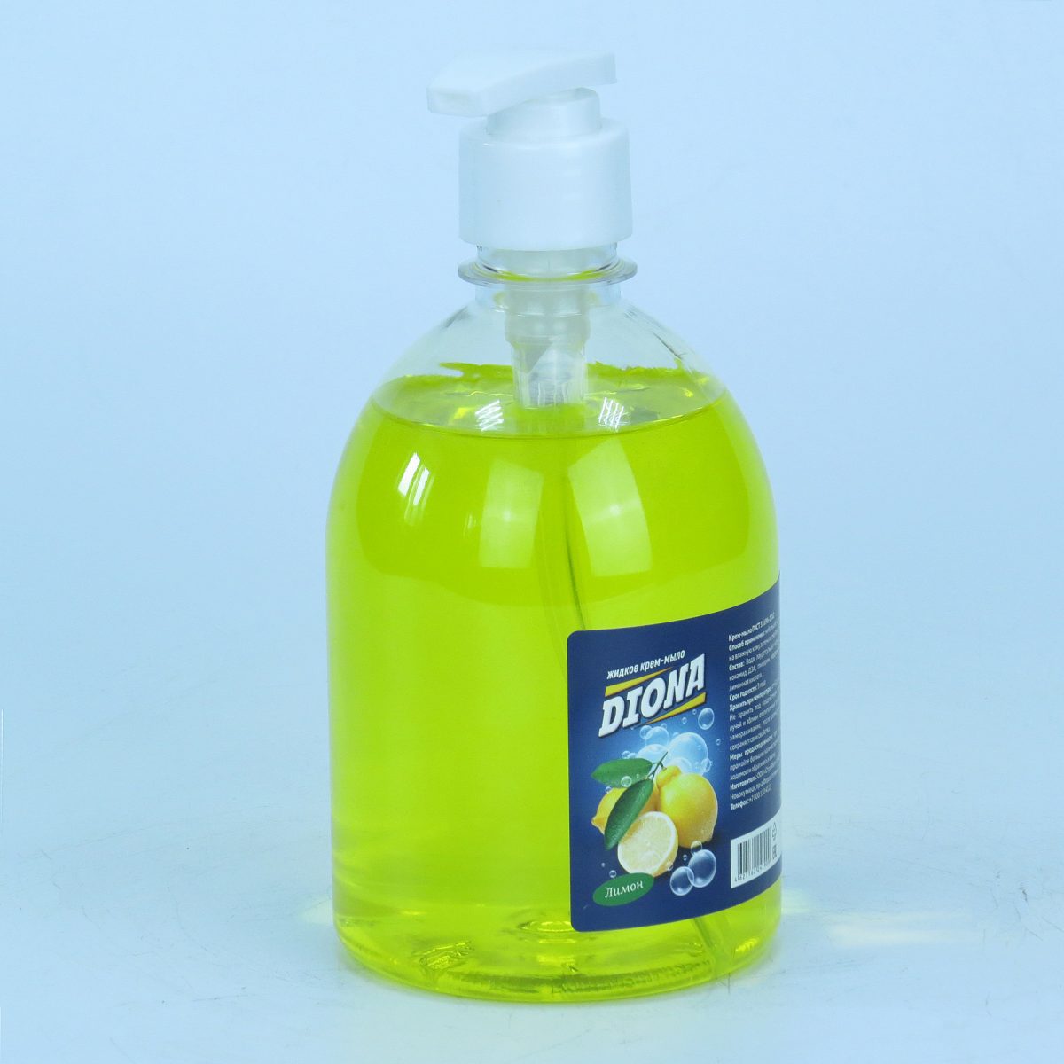 Жидкое крем-мыло Diona лимон ПЭТ 500мл (дозатор)