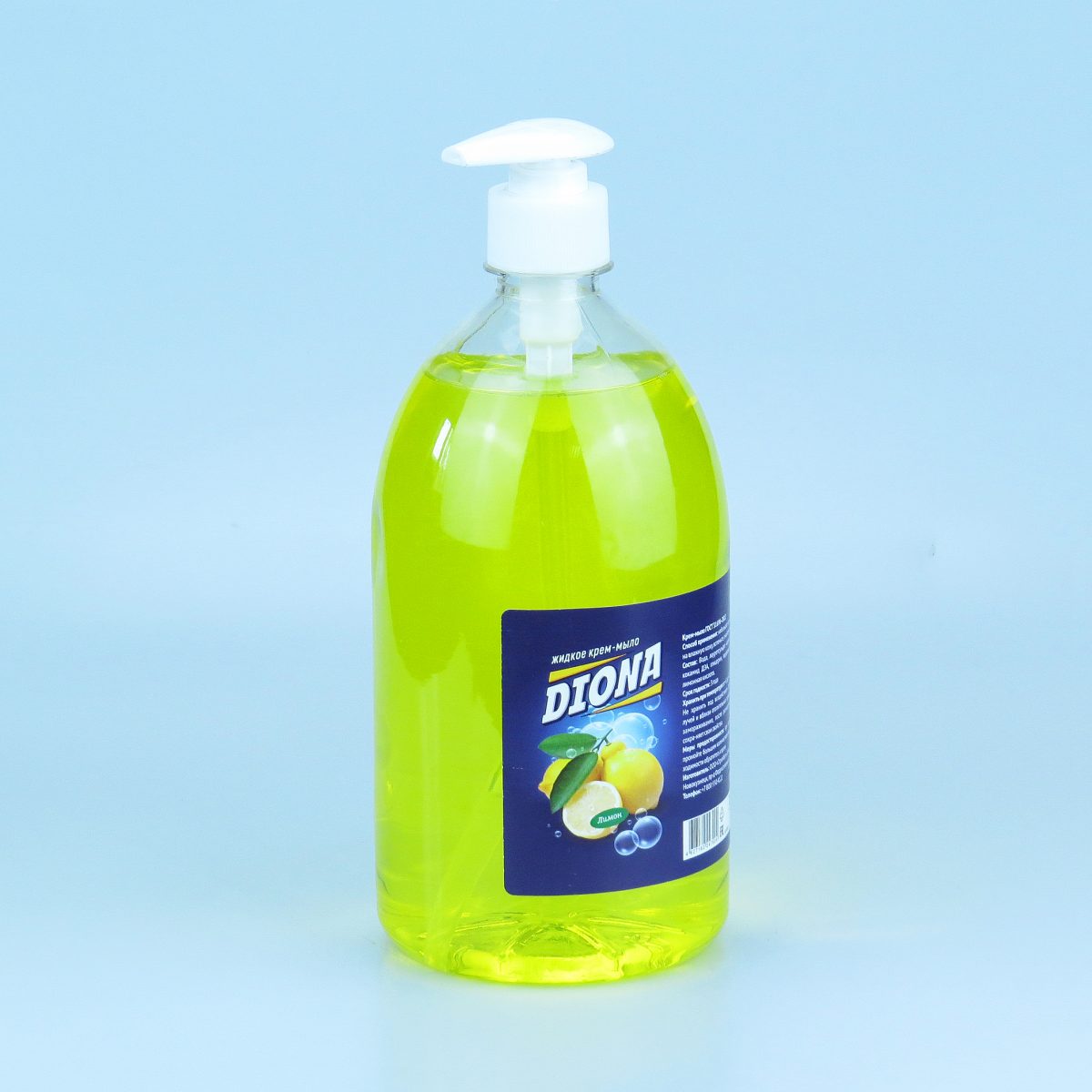 Купить жидкое крем-мыло Diona лимон ПЭТ 1л (дозатор)