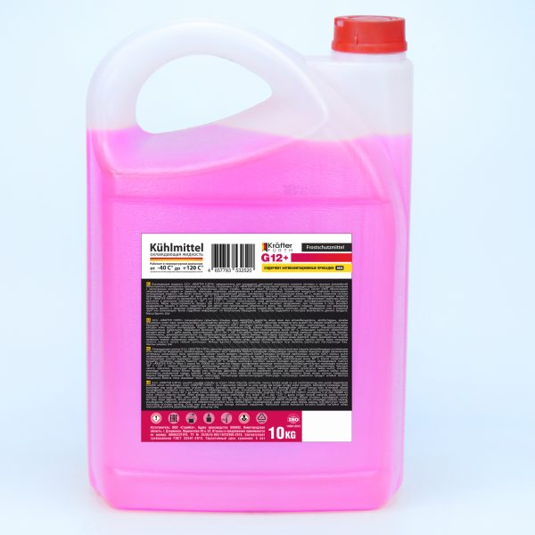 Охлаждающая жидкость KRAFTER FURTH Антифриз G12+ розовый 10 кг. купить оптом
