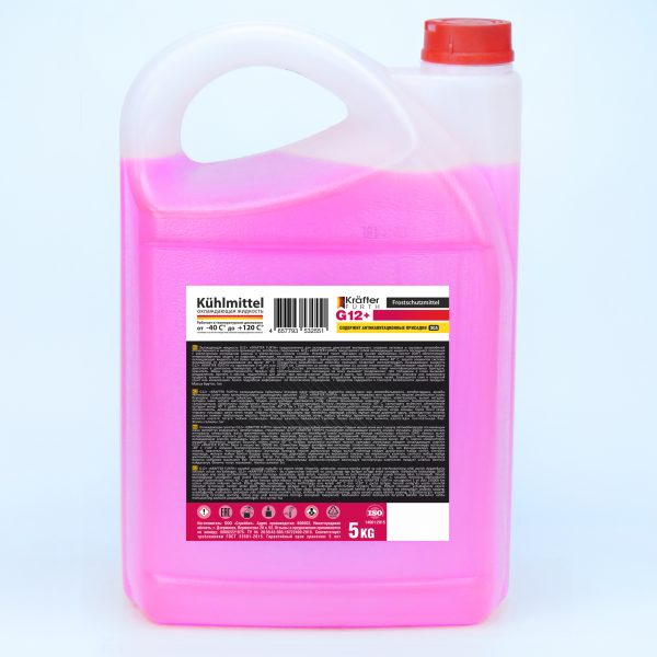 Охлаждающая жидкость KRAFTER FURTH Антифриз G12+ розовый 5 кг купить оптом