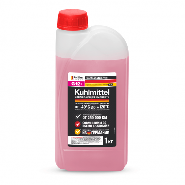 KRAFTER FURTH Антифриз G12+ розовый 1кг
