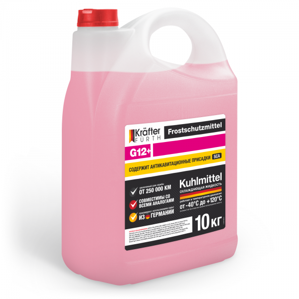 KRAFTER FURTH Антифриз G12+ розовый 10кг